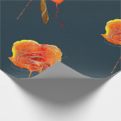 Abstracte bloembloem moderne kunst cadeaupapier (Hoek)