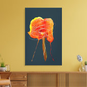 Abstracte bloembloem moderne kunst canvas afdruk (Insitu (Woonkamer))