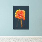 Abstracte bloembloem moderne kunst canvas afdruk (Insitu (Houten vloer))