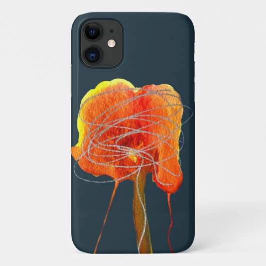 Abstracte bloembloem moderne kunst Case-Mate iPhone case (Achterkant)