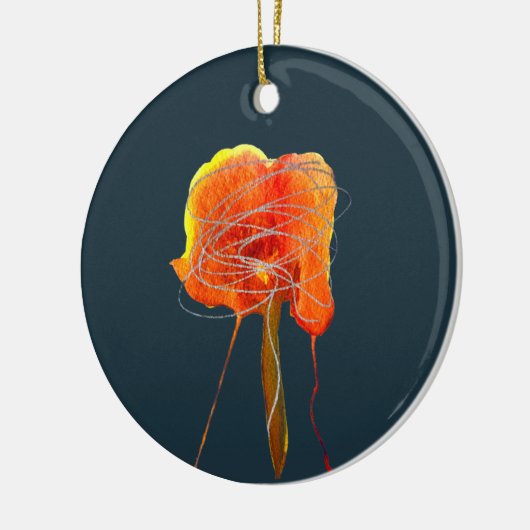 Abstracte bloembloem moderne kunst keramisch ornament (Links)