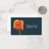 Abstracte bloembloem moderne kunst notitiekaartje (Voorkant / Achterkant in situ)