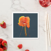 Abstracte bloembloem moderne kunst servet (Insitu)