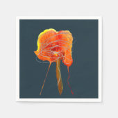 Abstracte bloembloem moderne kunst servet (Voorkant)