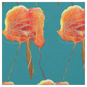 Abstracte bloembloem moderne kunst stof (Close Up)