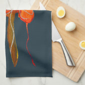 Abstracte bloembloem moderne kunst theedoek (Quarter Fold)