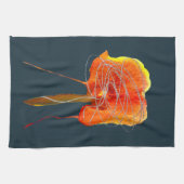 Abstracte bloembloem moderne kunst theedoek (Horizontaal)