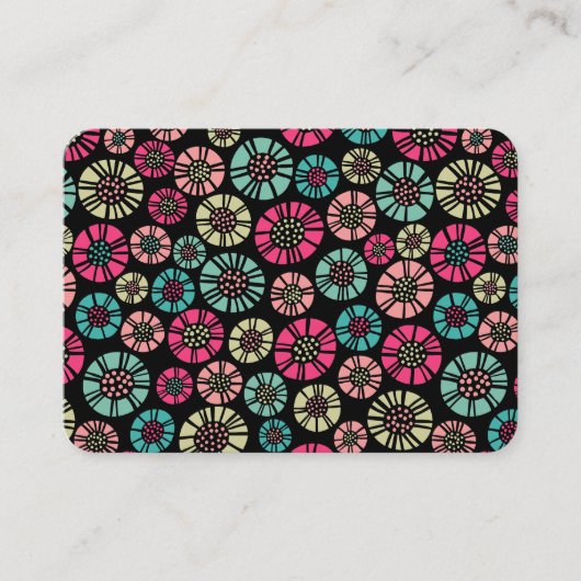 Abstracte bloemen 031023 visitekaartje (Voorkant)