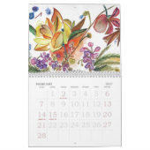 Abstracte bloemen agenda kalender (Feb 2027)