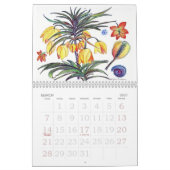 Abstracte bloemen agenda kalender (Mar 2027)