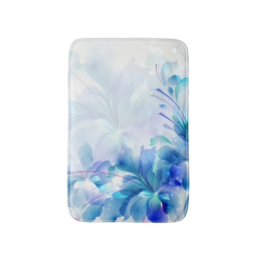 Abstracte bloemen badmat (Voorkant Verticaal)