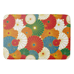 Abstracte Bloemen Badmat