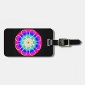 Abstracte Bloemen Bagagelabel (Voorkant horizontaal)