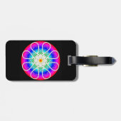 Abstracte Bloemen Bagagelabel (Achterkant horizontaal)