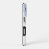 Abstracte Bloemen Blauwe Hortensia Bloem iPhone Hoesje (Rechterkant)