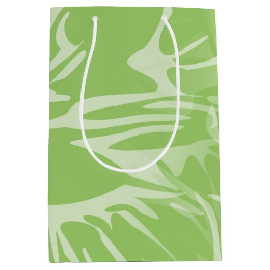 Abstracte bloemen Botanische Floral Medium Cadeauzakje (Voorkant)