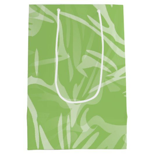 Abstracte bloemen Botanische Floral Medium Cadeauzakje (Achterkant)