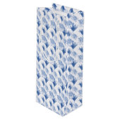 Abstracte bloemen Botanische Floral Wijn Cadeautas (Voorkant Gekanteld)