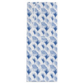 Abstracte bloemen Botanische Floral Wijn Cadeautas (Voorkant)