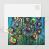 Abstracte Bloemen Briefkaart (Voorkant / Achterkant)