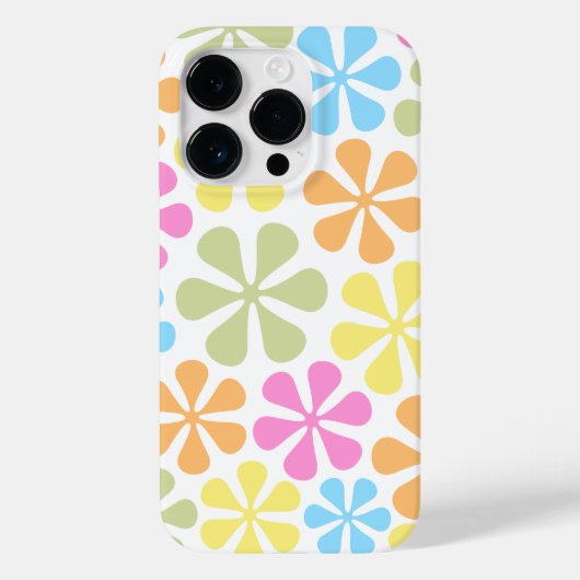 Abstracte Bloemen Bright Color Mix Case-Mate iPhone Case (Achterkant)