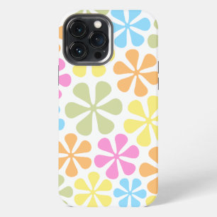 Abstracte Bloemen Bright Color Mix iPhone 13 Pro Max Hoesje