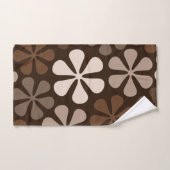 Abstracte Bloemen Browns & Creams Bad Handdoek (Handdoek)