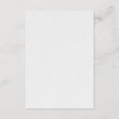 Abstracte bloemen bruiloft details informatiekaartje (Achterkant)