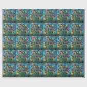 Abstracte Bloemen Cadeaupapier (Vlak)