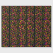 Abstracte bloemen cadeaupapier (Vlak)