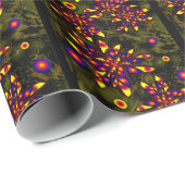 Abstracte bloemen cadeaupapier (Rol Hoek)