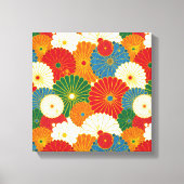 Abstracte bloemen canvas afdruk (Voorkant)