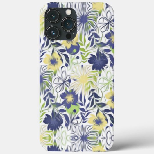 Abstracte bloemen Case-Mate iPhone case (Achterkant)