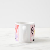 Abstracte Bloemen: Creatief Ontwerp. Espresso Kop (Achterkant)