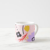 Abstracte Bloemen: Creatief Ontwerp. Espresso Kop (Voorkant rechts)