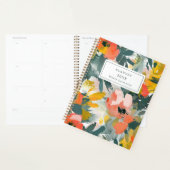 Abstracte Bloemen Custom 2025 Wekelijkse Planner (Display)