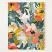 Abstracte Bloemen Custom 2025 Wekelijkse Planner (Achterkant)