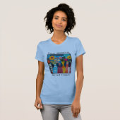 Abstracte bloemen dames t-shirt (Voorkant volledig)