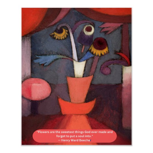 Abstracte bloemen die God gemaakt heeft Perfect Poster (Voorkant)