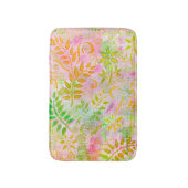 Abstracte bloemen en bladeren Bath Mat (Voorkant Verticaal)