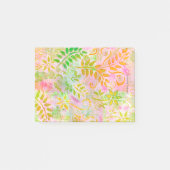 Abstracte bloemen en bladeren post-it® notes (Voorkant)