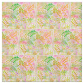 Abstracte Bloemen en Bladeren Stof (Swatch)