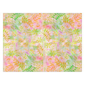 Abstracte bloemen en bladeren tafelkleed (Voorkant (Horizontaal))