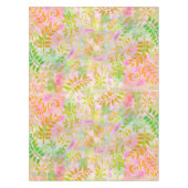 Abstracte bloemen en bladeren tafelkleed (Voorkant)