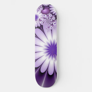 Abstracte bloemen en harten fractal verliefd worde persoonlijk skateboard
