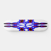 Abstracte bloemen en pijlen Skateboard (Horizontaal)