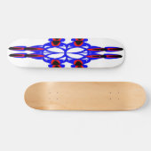 Abstracte bloemen en pijlen Skateboard (Horizontaal)