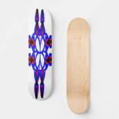 Abstracte bloemen en pijlen Skateboard (Voorkant)