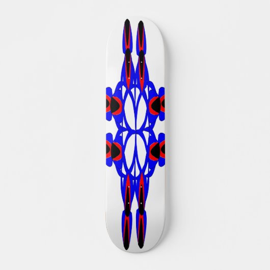 Abstracte bloemen en pijlen Skateboard (Voorkant)