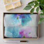 Abstracte bloemen en wolken - Weefselpapier Tissuepapier (Geschenk)